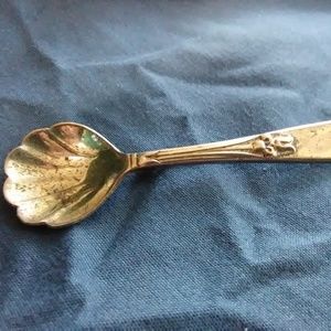 Antique Sterling Silver Spoon Brooch
